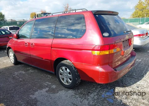 2003 Honda Odyssey Ex-L из США, поврежденный, VIN 5FNRL18013B105015